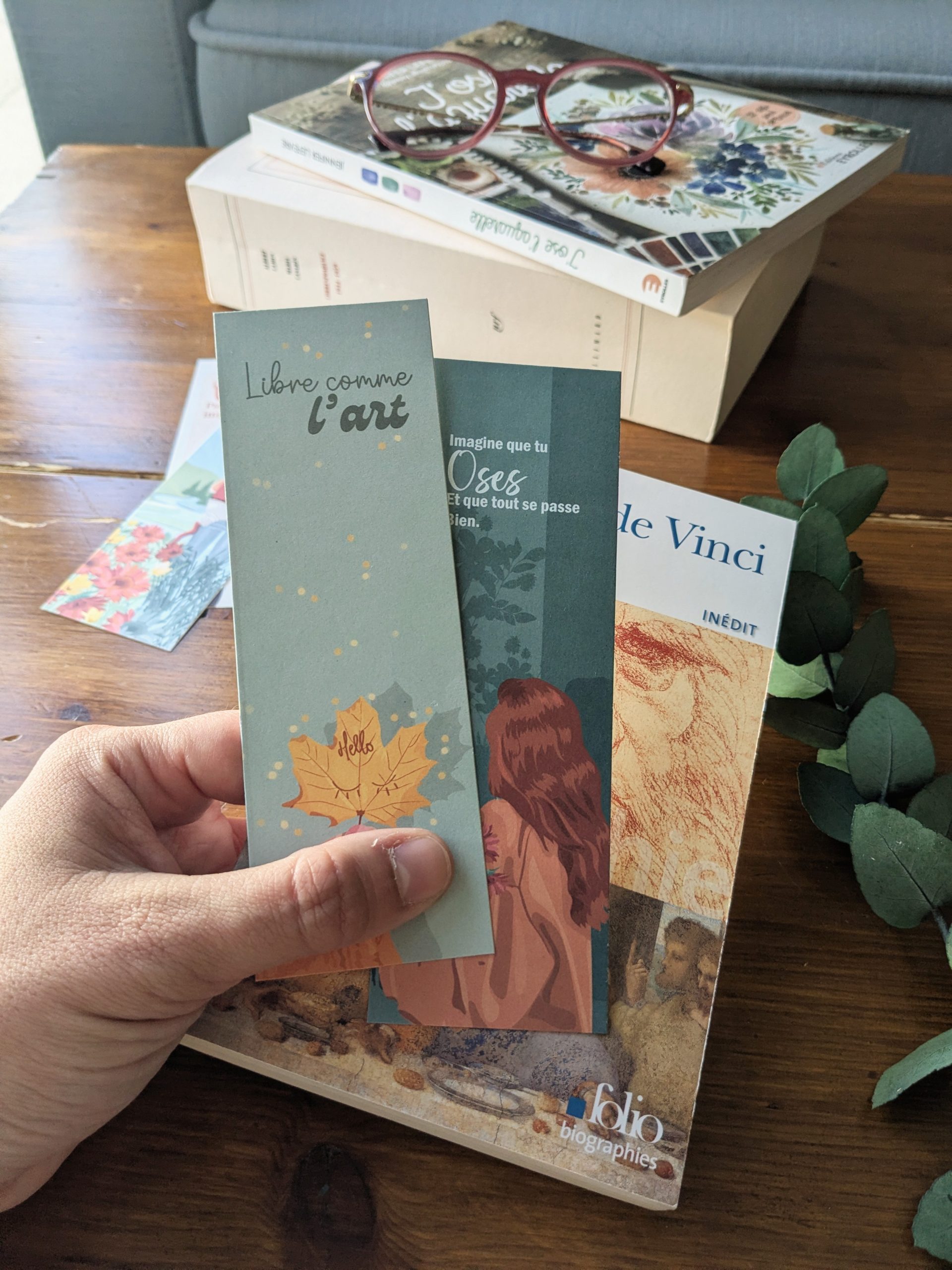 Lot de 4 marque pages Libre comme l'art – Image 2